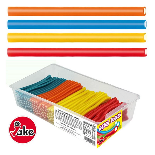 BÂTON FOURRÉ CHURRITOS ARC-EN-CIEL LISSE X10